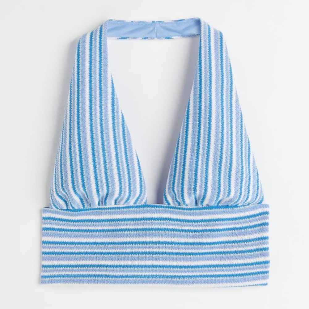 Divided by H&M Y2K Blue Summer Halter Top